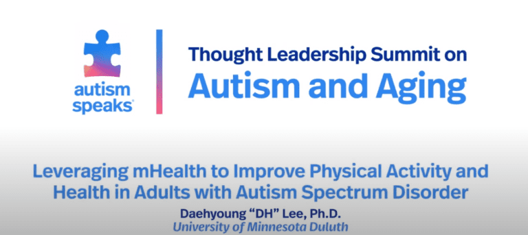 Leveraging mHealth to Improve Physical Activity and Health in Adults with Autism Spectrum Disorder